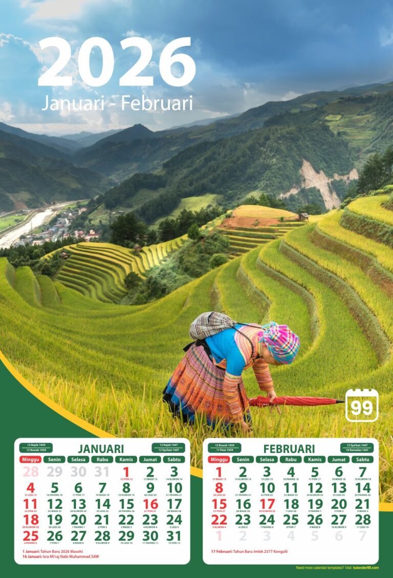 3 koleksi template kalender 2026 cdr gratis kalender99