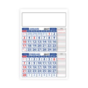 Kalender Kerja 2027 2 Bulanan