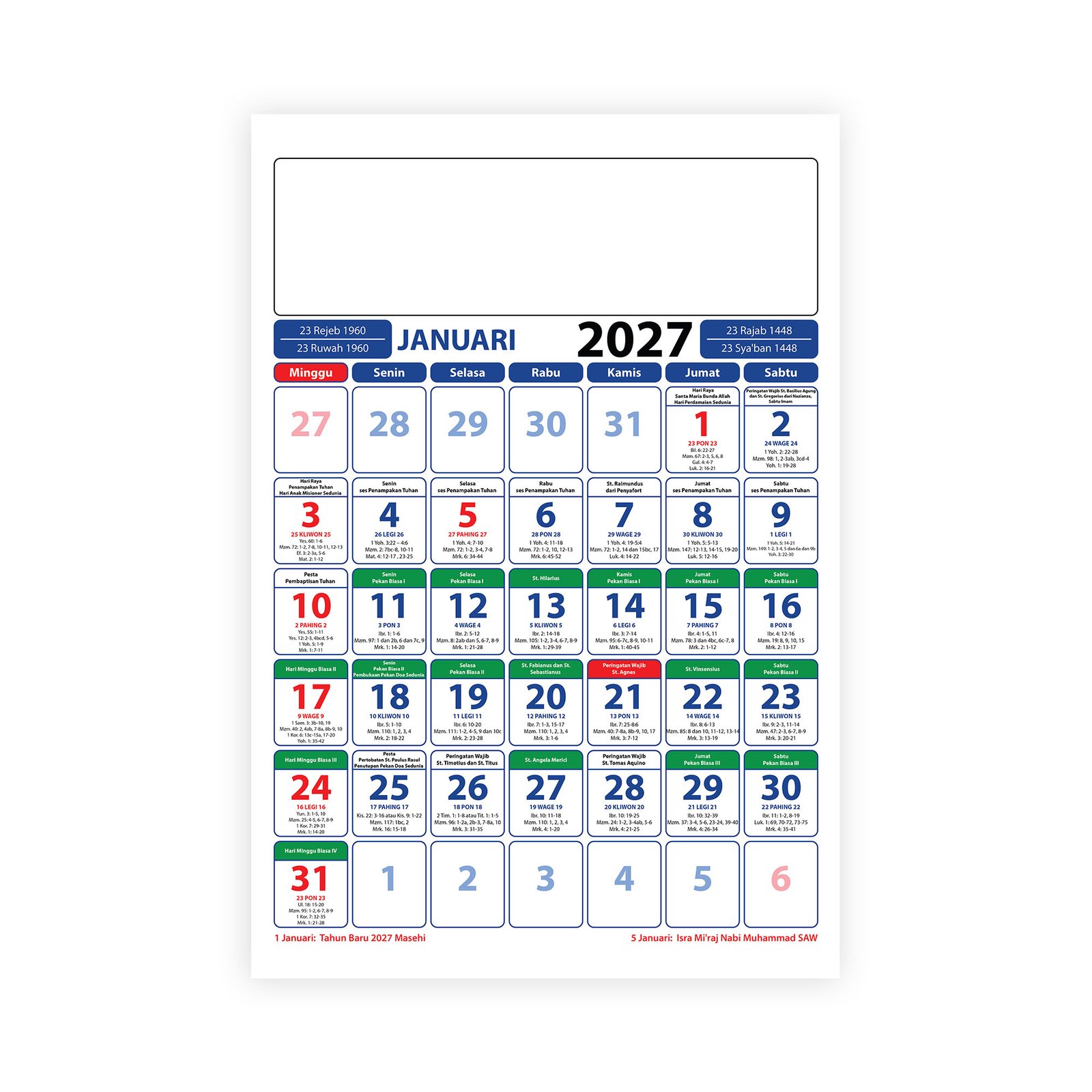 Kalender Liturgi 2027 V1 - Gambar 2