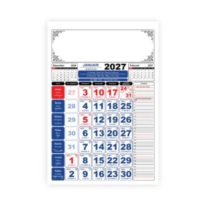 Template Kalender Kantor Jawa 2027